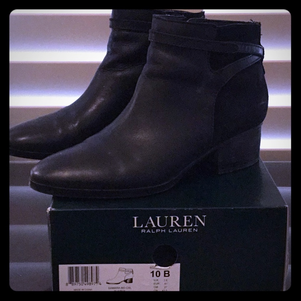 RL Ankle Boots Black Size 10